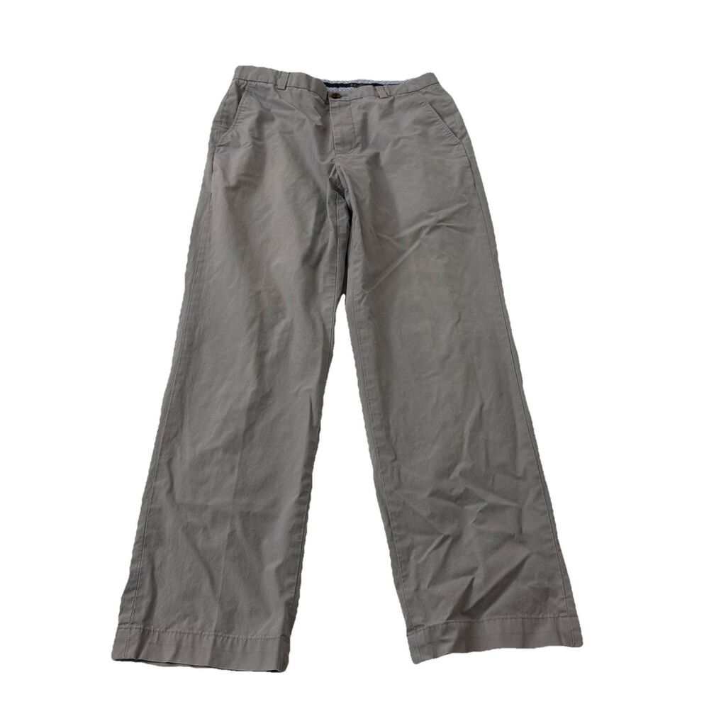 Brooks Brothers Clark Mens Pants 32x30 Gray Chino Casual Supima Cotton Preppy